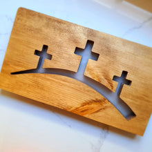 Load image into Gallery viewer, Three cross religious light powered by USB with dimmer
