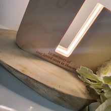 Load image into Gallery viewer, In memory of our loved ones engraved on lamp