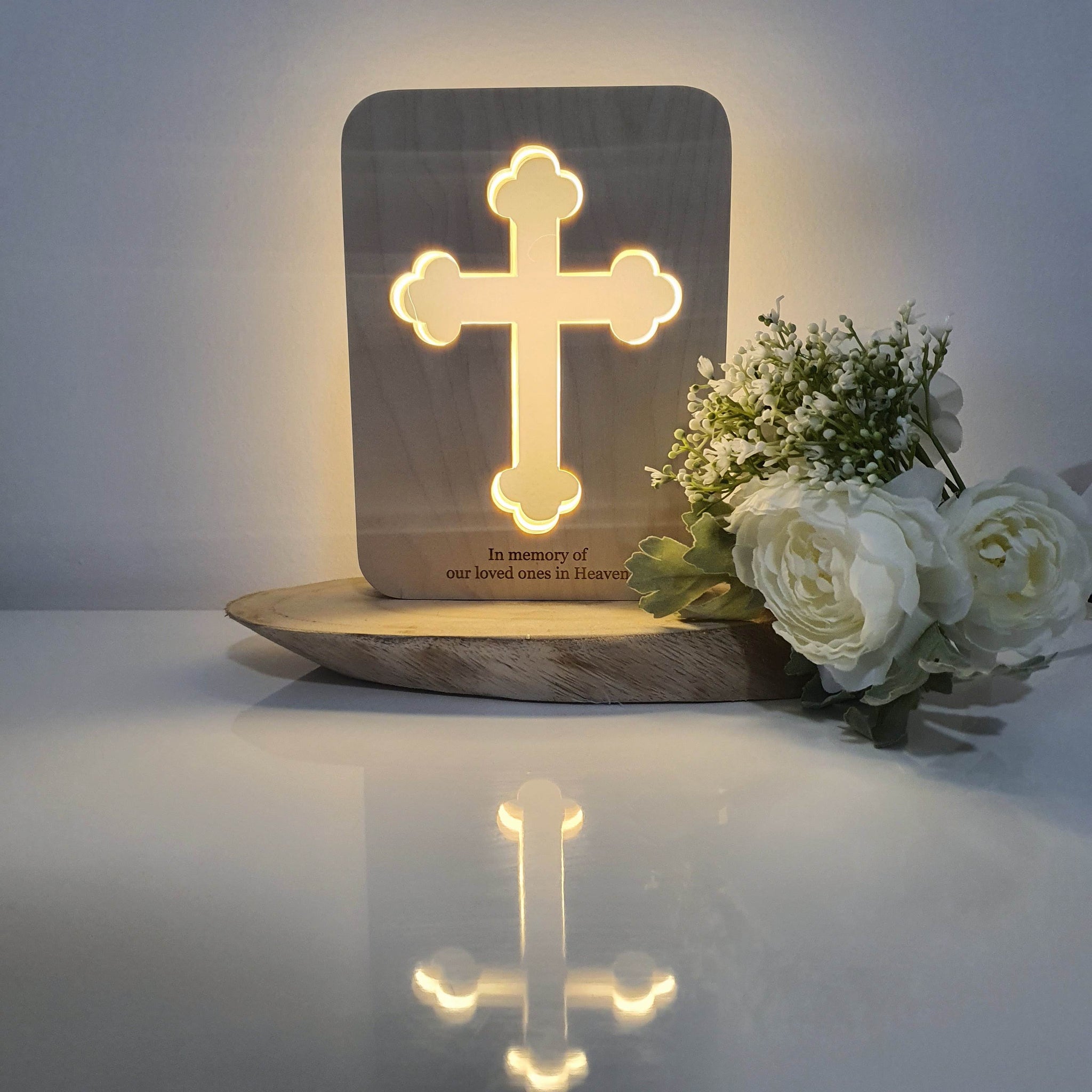 In Memory of Our Loved Ones In Heaven Cross Light – LUXEADORE.CO