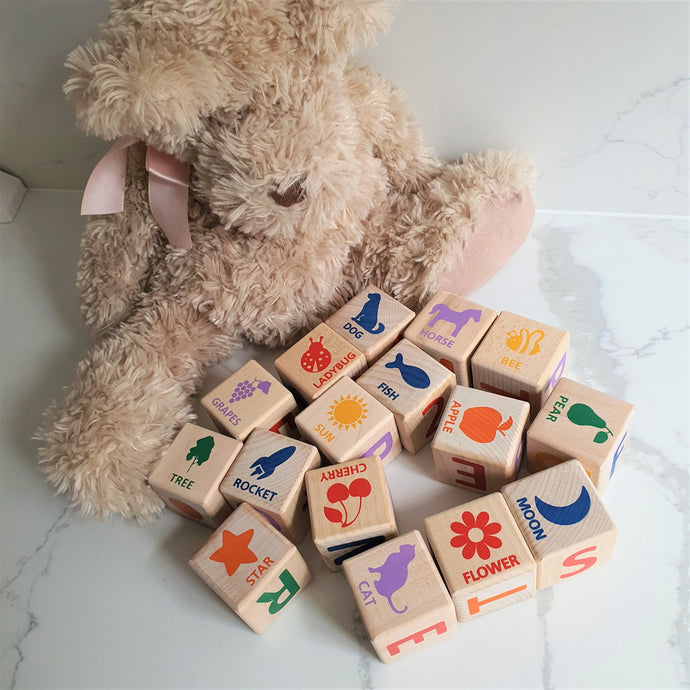 ABC blocks for early childhood education and play